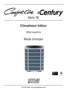 Manuel d'utilisation Century RSA1430S1A - Climatiseur bibloc