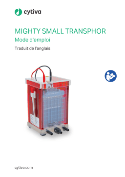 Manuel d'utilisation cytiva MIGHTY SMALL TRANSPHOR