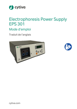 Cytiva Electrophoresis Power Supply EPS 301 - Manuel d'utilisation