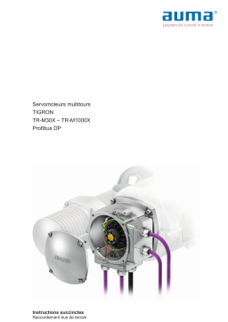 AUMA Actionneurs multitours TIGRON TR-M30X – TR-M1000X Profibus DP Fieldbus connection  Mode d'emploi