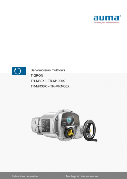 AUMA Multi-turn actuators TIGRON TR-M30X – TR-M1000X Mode d'emploi