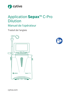 Manuel d'utilisation cytiva Application Sepax™ CPro Dilution