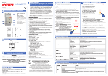 Manuel utilisateur Vemer Energy-230 Wi-Fi - Compteur d'énergie | Fixfr