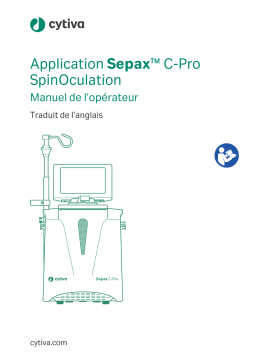 Manuel de l’opérateur cytiva Application Sepax™ CPro SpinOculation