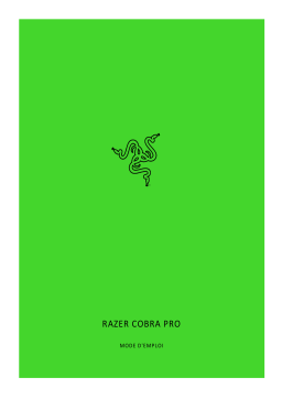 Razer Cobra Pro | RZ01-0466 & FAQs Mode d'emploi