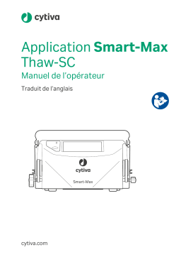 Manuel de l'utilisateur de l'application cytiva SmartMax ThawSC