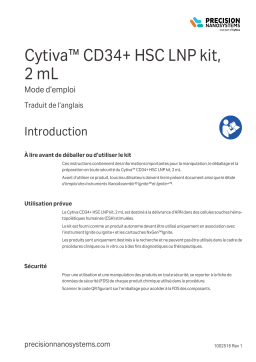 cytiva ™ CD34 HSC LNP kit 2 mL Mode d'emploi