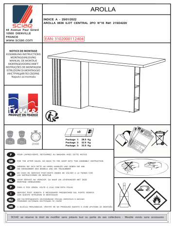 SCIAE SC21SD4220 Manuel du propriétaire | Fixfr