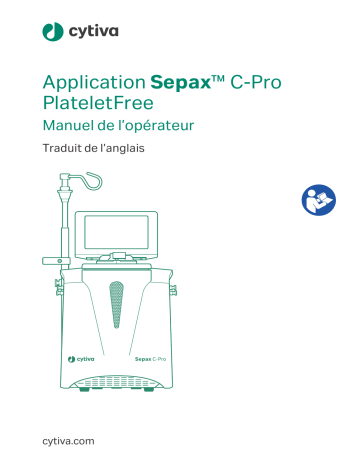 cytiva Application Sepax™ CPro PlateletFree Mode d'emploi | Fixfr