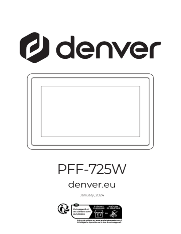 Denver PFF-725W Manuel utilisateur | Fixfr