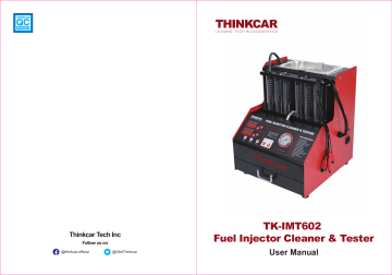 Manuel thinkcar TK-IMT602 - Nettoyeur et testeur d'injecteurs | Fixfr