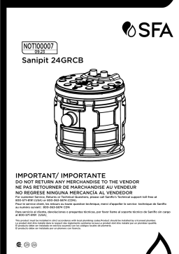 Manuel d'utilisation Sanipit 24GRCB - SFA