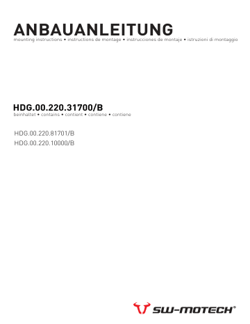 Manuel d'utilisation SW-Motech HDG.00.220.31700/B | Fixfr