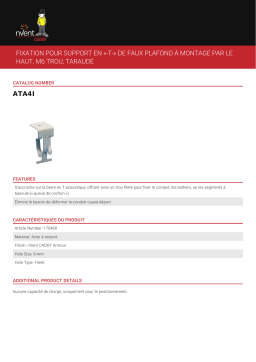 ATA4I Fixation pour Support en « T » - Manuel du Propriétaire