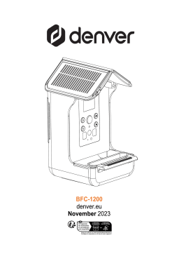 Manuel utilisateur Denver BFC-1200 - Télécharger PDF