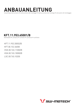 Manuel SW-Motech KFT.11.953.65001/B: Instructions de Montage