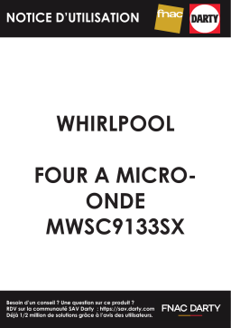 Manuel d'utilisation Whirlpool MWSC9133SX - Télécharger PDF