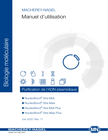 Macherey-Nagel NucleoBond Xtra Midi Plus kit Mode d'emploi | Fixfr