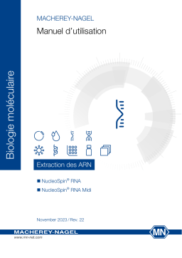 Manuel d'utilisation NucleoSpin RNA Midi - Macherey-Nagel