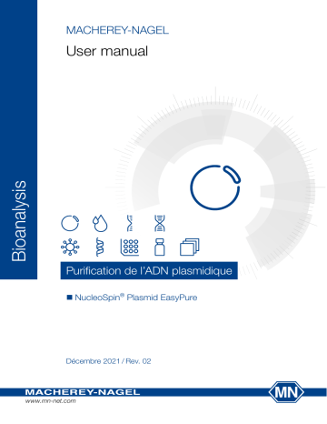 NucleoSpin Plasmid EasyPure, Mini kit | Macherey-Nagel NucleoSpin Plasmid EasyPure Columns Mode d'emploi | Fixfr