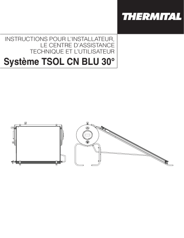 Thermital TSOL CN 220/2 S BLU 30° Manuel Installation | Fixfr