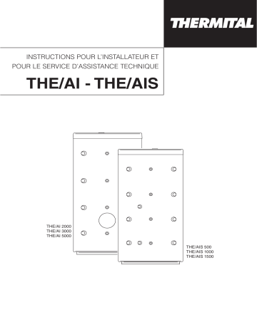 Thermital ACCUMULO INERZIALE THE/AI 2000 Manuel d'installation | Fixfr