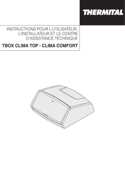 Thermital TBOX CLIMA COMFORT verticale Manuel d'Installation