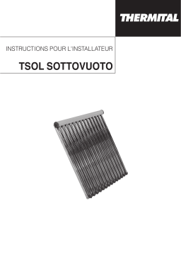 Thermital TSOL 25 SOTTOVUOTO Installation manuel