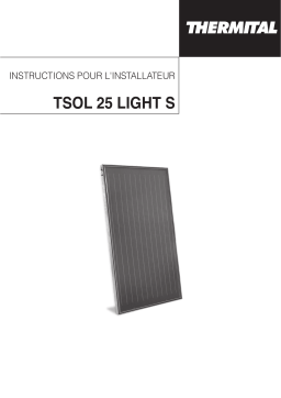 Thermital TSOL 25 LIGHT S Installation manuel