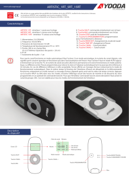 Télécommande ARTISTIC monocanal YOODA - Manuel d'utilisation