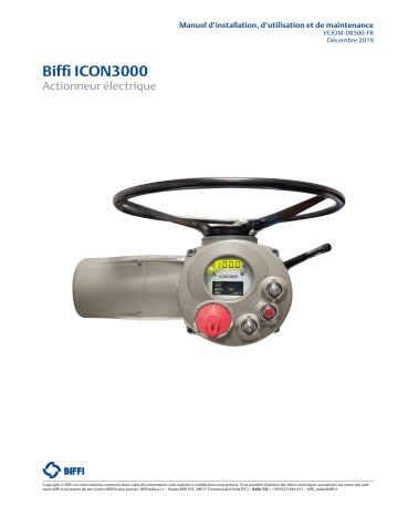Manuel Utilisateur BIFFI ICON3000 - Actionneur Electrique | Fixfr