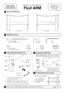 Manuel d'utilisation du bras Fuji de Night & Day Furniture