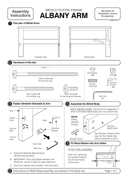 Manuel d'utilisation Albany Arm - Night & Day Furniture