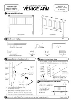 Manuel d'utilisation du Venice Arm de Night & Day Furniture