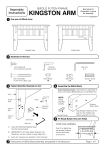 Manuel d'utilisation Kingston Arm - Night &amp; Day Furniture