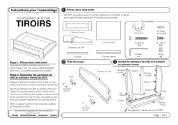 Manuel d'utilisation du tiroir de rangement coulissant Night & Day Furniture