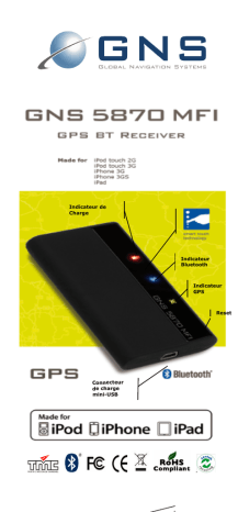 Navilock GNS 5870 MFi Bluetooth GPS Empfänger Made Manuel utilisateur | Fixfr
