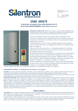 SILENTRON 5580 ARIETE Manuel du propriétaire