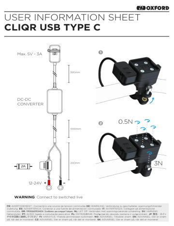 Manuel d'utilisation Oxford OX869 | Fixfr