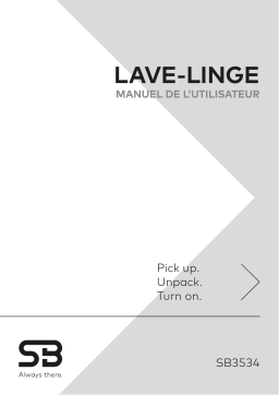 Manuel utilisateur SB SB3534 - Lave-linge