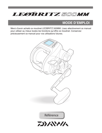 Daiwa LEOBRITZ 500MM Manuel du propriétaire | Fixfr