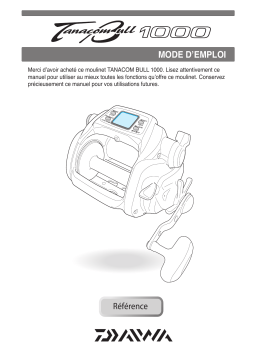 Manuel du propriétaire Daiwa TANACOM BULL 1000