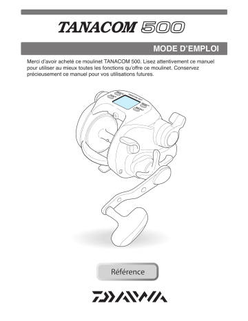 Manuel du propriétaire Daiwa TANACOM 500 -  Fonctionnalités & Guide d'utilisation - Télécharger PDF | Fixfr