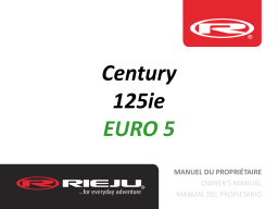 RIEJU CENTURY Manuel du propriétaire