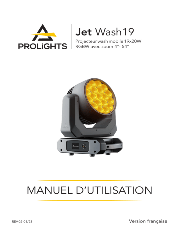 ProLights Jet Wash19  Manuel utilisateur | Fixfr