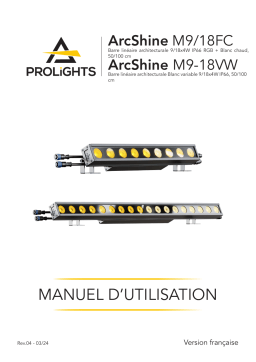 Manuel utilisateur ProLights ArcShine M9FC | Téléchargez la documentation