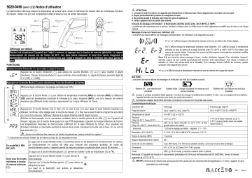 Dostmann ScanTemp 490 Profi-Infrarot-Thermometer Manuel utilisateur | Fixfr