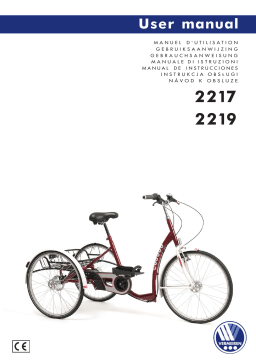 Manuel d'utilisation Vermeiren 2217 - Tricycle pour personnes à mobilité réduite