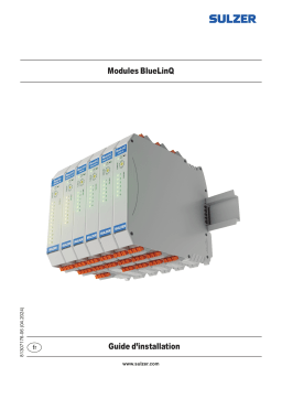 Guide d’installation des modules BlueLinQ de Sulzer