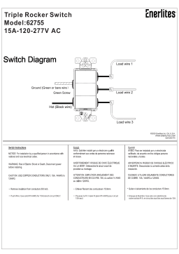 Manuel utilisateur ENERLITES 62755 - Interrupteur triple